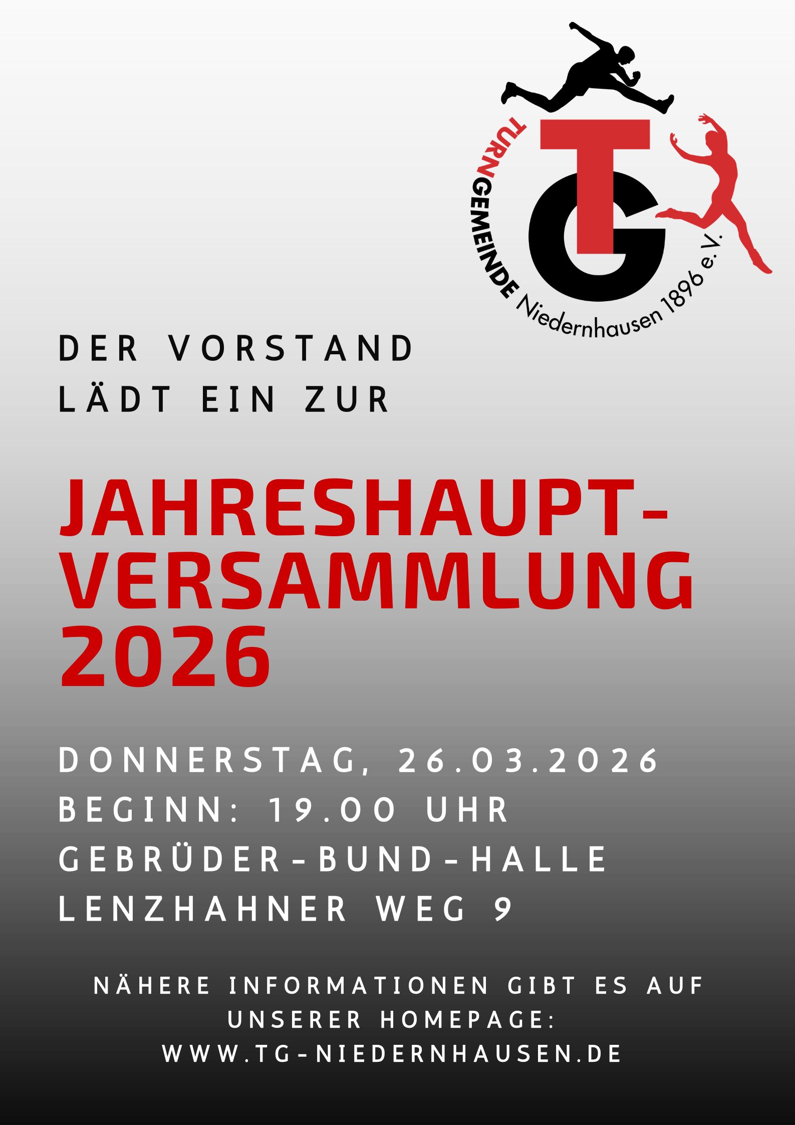 Einladung zur Jahreshauptversammlung 2026